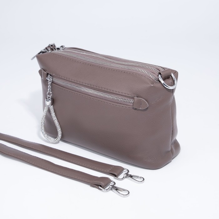 Сумка кросс-боди на молнии, цвет пудра Сумка кросс-боди на молнии, цвет пудра