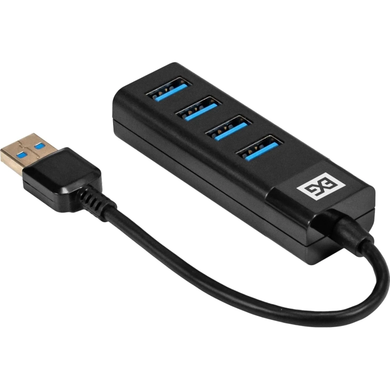 Концентратор USB хаб ExeGate (EX296925RUS) DUB-4TP 4-в-1 черн