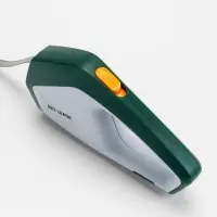 Рулетка - поводок для собак, лента 3 метра, белая, зелёная