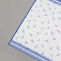 Пленка для цветов и букетов &laquo;Эскиз&raquo;, белая с голубым, 57&times;57 см