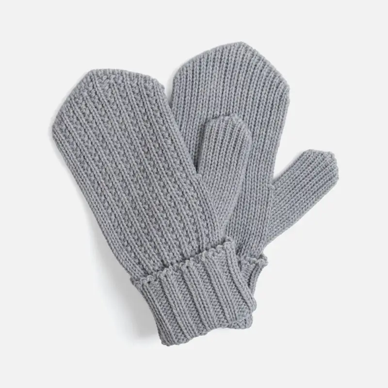 Варежки Nordkyn, светло-серый меланж, размер S/M Варежки Nordkyn, светло-серый меланж, размер S/M