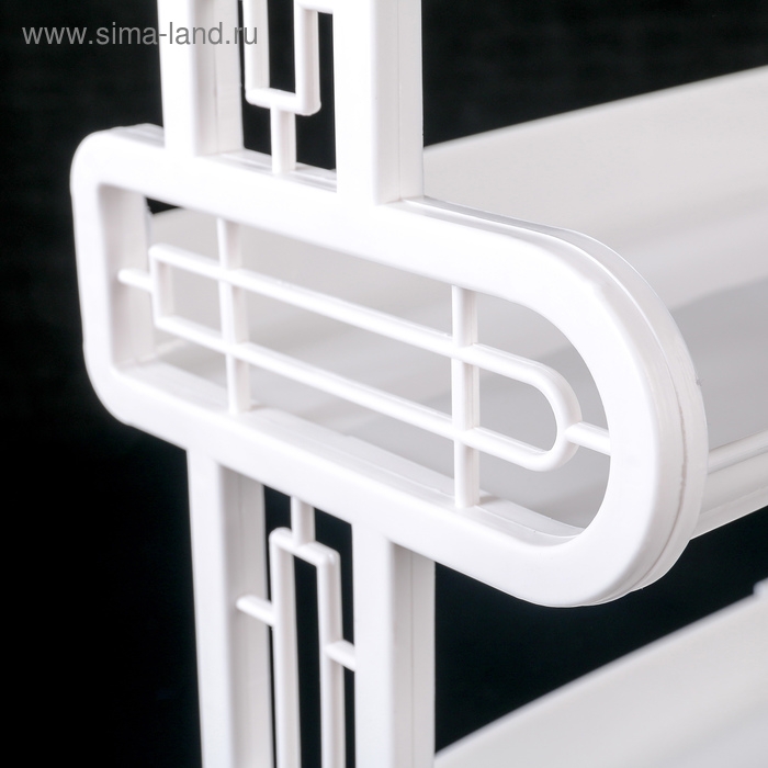 Полка навесная 3-х ярусная, 32×17,2×42 см, цвет МИКС