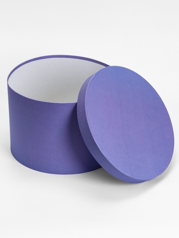 Шляпная коробка, сиреневая, 36 х 25 см