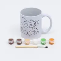 Набор кружка под раскраску "Апельсиновое чаепитие", 320 мл