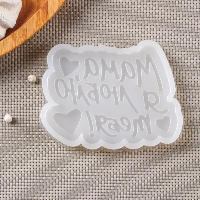 Силиконовый молд «Мама, я люблю тебя», 9×7 см, прозрачный Силиконовый молд «Мама, я люблю тебя», 9×7 см, прозрачный