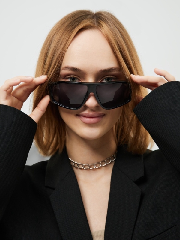 Очки солнцезащитные спортивные, uv 400, ширина 14.7 см, дужка 13.5 см, высота 4.2 см, черные 10807 Очки солнцезащитные спортивные, uv 400, ширина 14.7 см, дужка 13.5 см, высота 4.2 см, черные 10807