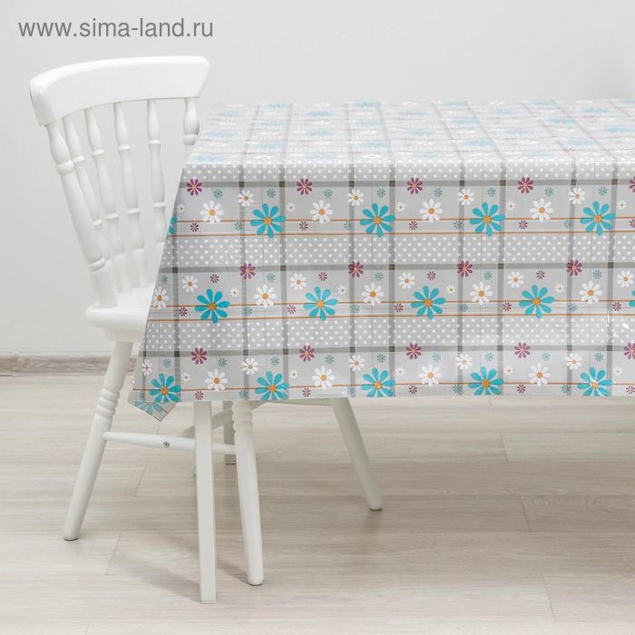Клеёнка ПВХ «Ромашки», рулон 30 метров, ширина 137 см, толщина 0,08 мм Клеёнка ПВХ «Ромашки», рулон 30 метров, ширина 137 см, толщина 0,08 мм