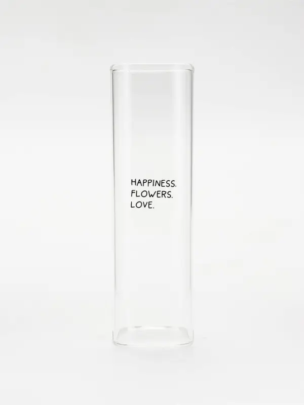 Ваза стеклянная для цветов " Flowers ", 6 х 20 см (530 мл)