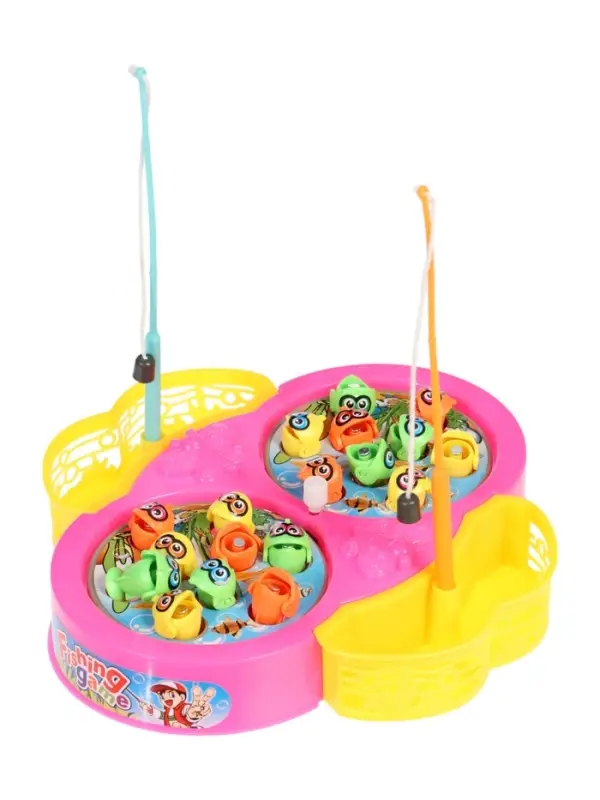 Рыбалка &laquo;Бабочка&raquo;: 18 рыбок, 2 удочки, заводная, МИКС