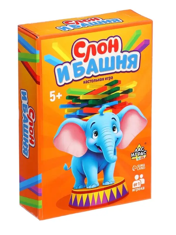Настольная игра на равновесие &laquo;Слон и башня&raquo;, от 1 игрока, 5+