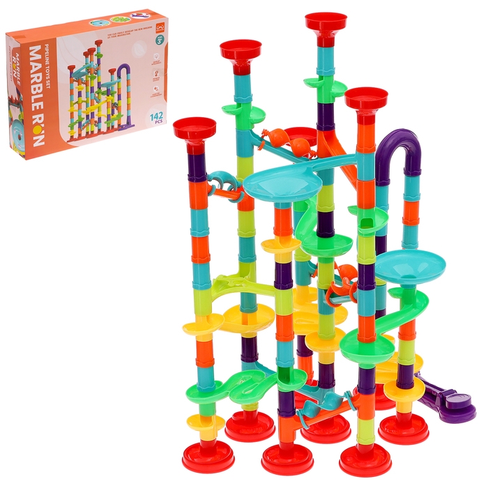 Конструктор марблс «Трубчатые лабиринты», 142 детали Конструктор марблс «Трубчатые лабиринты», 142 детали
