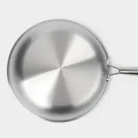 Сковорода 3Ply Hanna Kn&ouml;vell, d=30 см, h=5.5 см, толщина 2.2 мм, индукция, нержавеющая сталь, серебристая
