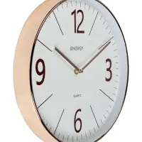 Часы настенные ENERGY ЕС-158, интерьерные, d-29.3 см, кварцевые, белые с золотым Часы настенные ENERGY ЕС-158, интерьерные, d-29.3 см, кварцевые, белые с золотым