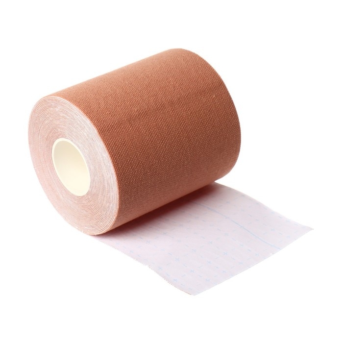 Кинезио - тейп, 7,5 см × 5 м, цвет бежевый Кинезио - тейп, 7,5 см × 5 м, цвет бежевый