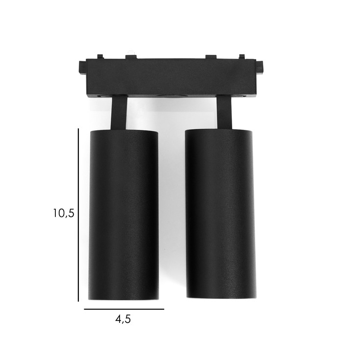 Светильник трековый ULTRA Светильник трековый ULTRA "Акцент дуо" 2хLED 18Вт 3000K-5700К CRI90 черный