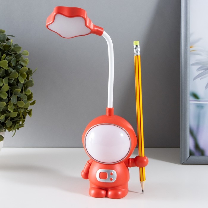 Настольная лампа "Астронавт" МИКС LED 3Вт USB АКБ 9х7х21 см RISALUX