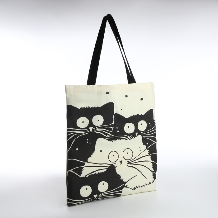 Сумка шопер без застёжки, из текстиля, цвет бежевый Сумка шопер без застёжки, из текстиля, цвет бежевый