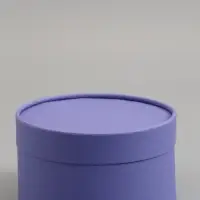 Подарочная коробка, фиолетовая, завальцованная без окна, 18&times;10 см