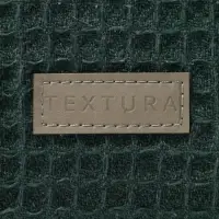Косметичка женская на молнии TEXTURA, объёмная, средний размер, мягкая, зелёная