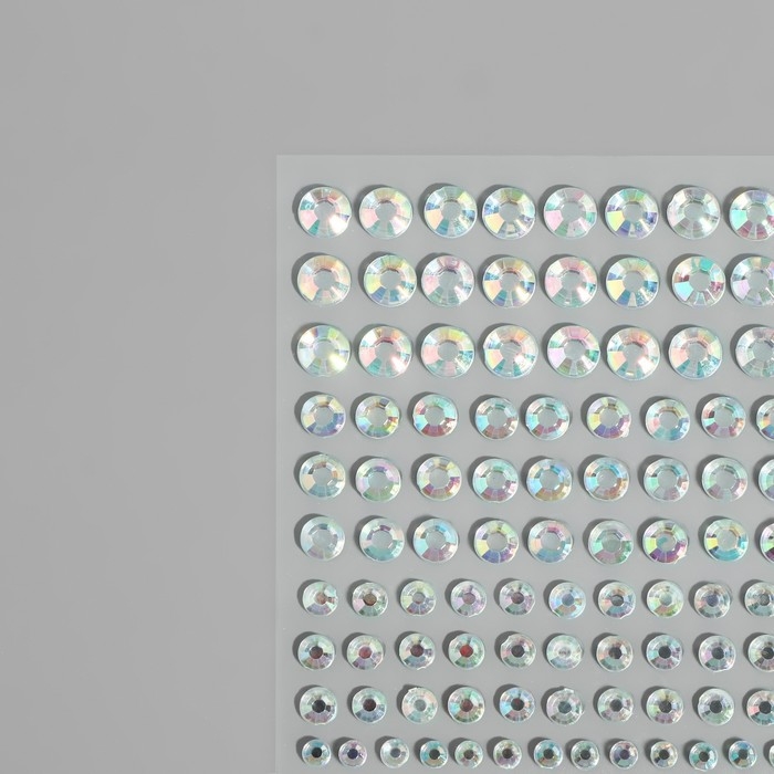 Стразы самоклеящиеся, с голографией, d = 3/4/5/6 мм, 165 шт на листе на листе Стразы самоклеящиеся, с голографией, d = 3/4/5/6 мм, 165 шт на листе на листе