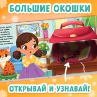 Картонные книги с окошками &laquo;Что внутри?&raquo;, набор 3 шт. по 12 стр.