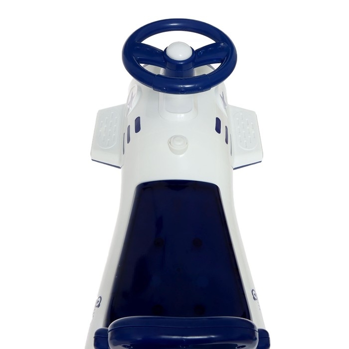 Каталка-толокар «Бибикар», звук, бело-синий Каталка-толокар «Бибикар», звук, бело-синий