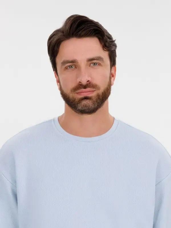 Джемпер с коротким рукавом Siluetti Volumica, светло-голубой, размер XS/S Джемпер с коротким рукавом Siluetti Volumica, светло-голубой, размер XS/S