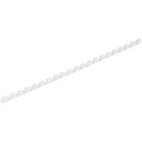 Пружины для переплета пластиковые 21 кольцо, 8 мм, (белые), 100 шт./уп