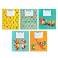 Тетрадь 18 листов в клетку Calligrata KIDS, блок офсет, 5 В МИКС