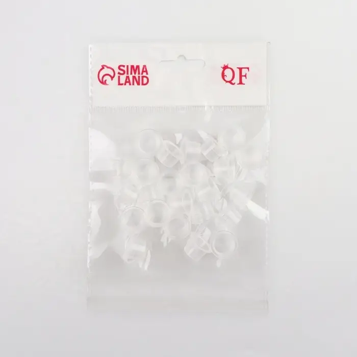 Колпачки для краски, d=14 мм, набор - 25 шт., прозрачные