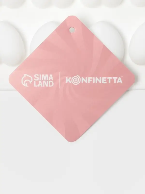 Форма для муссовых десертов и шоколада KONFINETTA &laquo;Сердца&raquo;, силикон, 29.7&times;17.3&times;1.5 см, 35 ячеек (2.7&times;2.5 см), белая