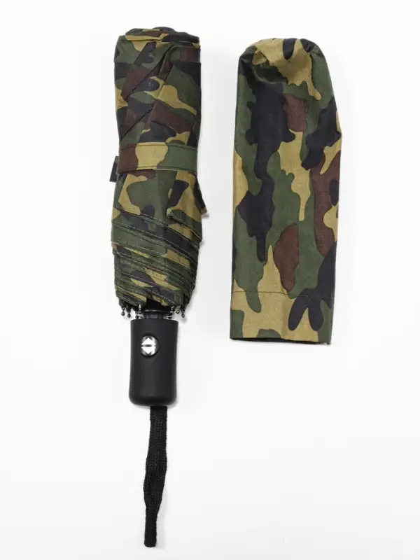 Зонт автоматический &laquo;23 февраля&raquo;, эпонж, 3 сложения, 8 спиц, R=48/55 см, d=96 см, МИКС