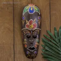 Маска "Соцветие" дерево 30х11х2 см Маска "Соцветие" дерево 30х11х2 см