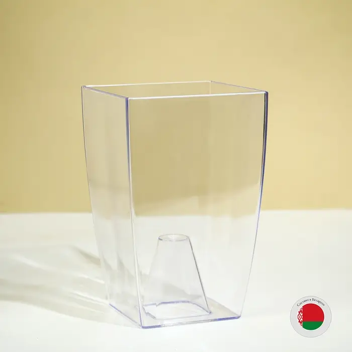 Горшок для орхидей, 2 л, 12,5 × 19,5 см, пластик, прозрачный Горшок для орхидей, 2 л, 12,5 × 19,5 см, пластик, прозрачный