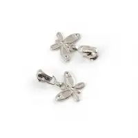 Бегунок для металлической молнии, №3, &laquo;Бабочка&raquo;, 10 шт., цвет никель