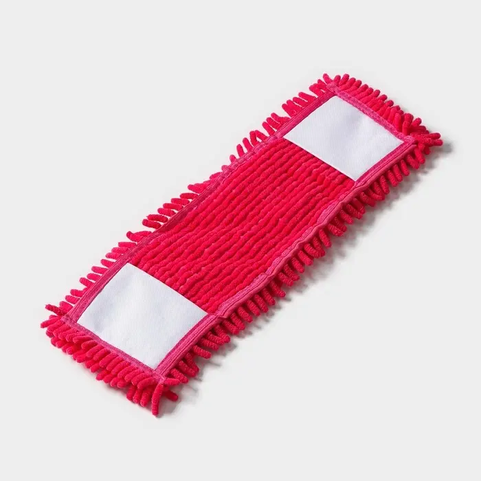 Насадка для плоской швабры &laquo;Доляна&raquo;, 42&times;12 см, 80 г, микрофибра букли, красная