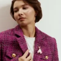 Брошь &laquo;Балерина в танце&raquo;, стразы, розовая в золоте
