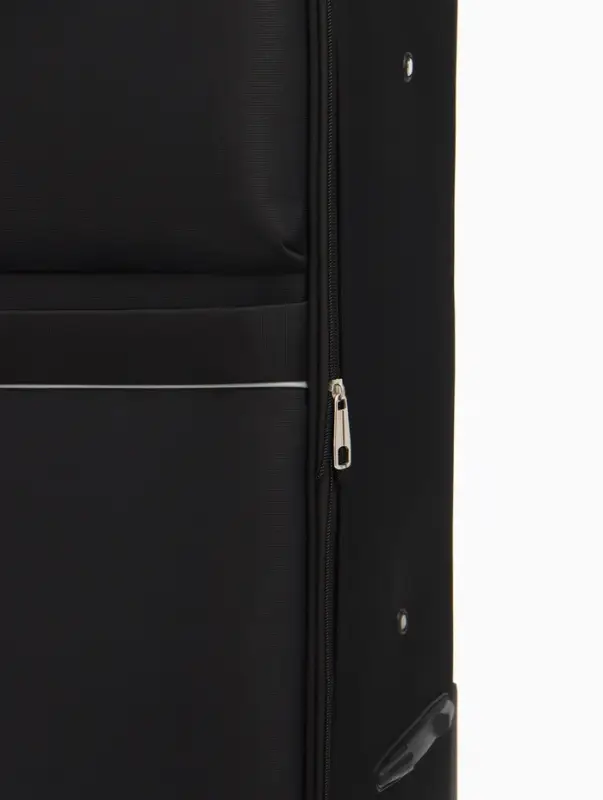 Чемодан на колёсах TEXTURA, кодовый замок, с увеличением, 47&times;30&times;78 см, 28", чёрный