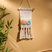 Кармашек текстильный, подвесной, 22&times;50 см, белый