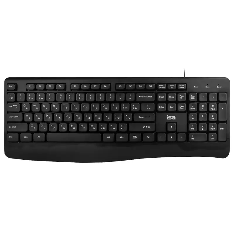 Клавиатура проводная ISA KB-04 черная