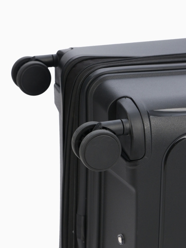 Чемодан 28 Чемодан 28", PP, 49*30*76, отд на молнии, код замок, 4 колеса, черный