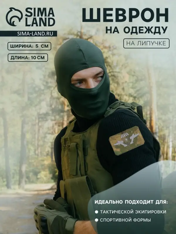 Шеврон на одежду &laquo;ВДВ&raquo;, на липучке, 10&times;5 см