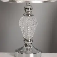 Настольная лампа &laquo;Инес&raquo; Е27 40 Вт хром 25&times;25&times;43 см RISALUX