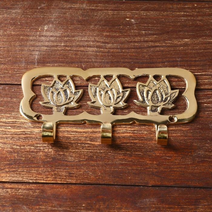 Ключница Ключница "Жасмин" латунь 18х9х2,5 см