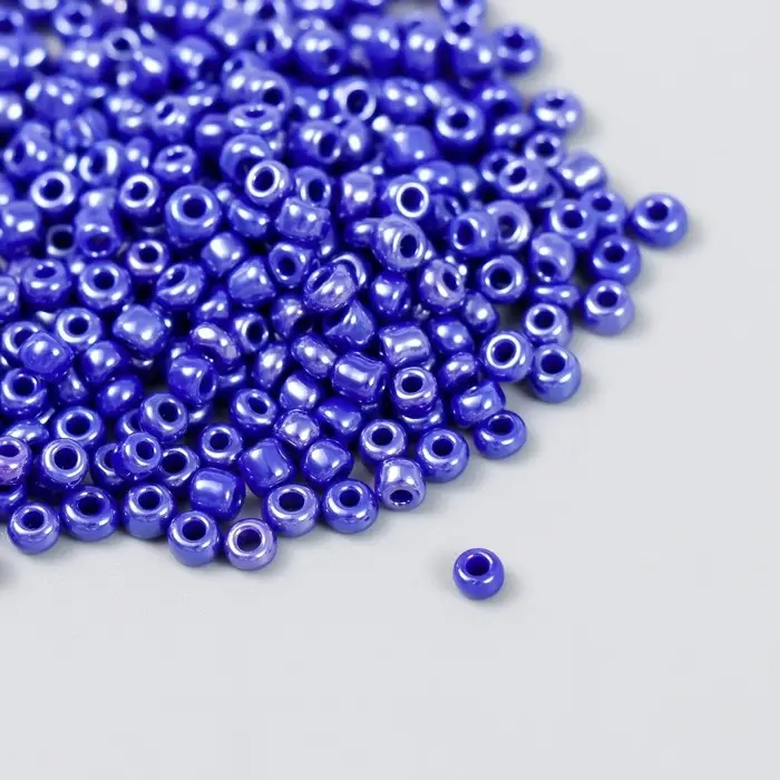 Бисер  Бисер "Zlatka" 08/0, 3 мм, 10 г 0128 т.синий