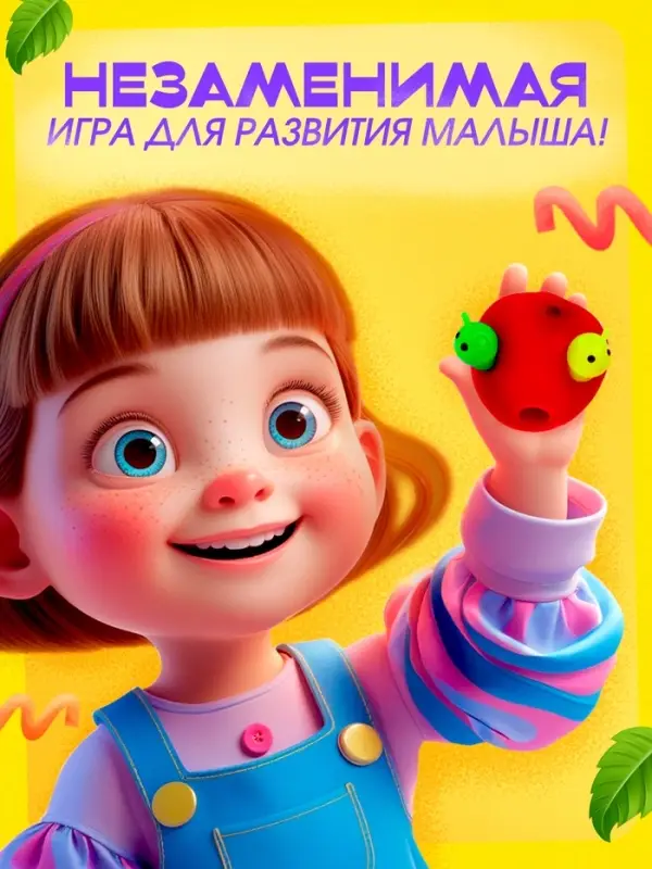 Развивающая игрушка IQ-ZABIAKA &laquo;Сенсорное яблочко&raquo;, 3+