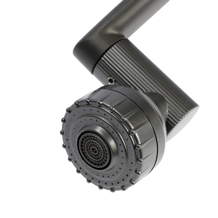 Смеситель для кухни ZEIN Z3706, регулируемый излив высотой 25 см, аэратор 2 режима, графит Смеситель для кухни ZEIN Z3706, регулируемый излив высотой 25 см, аэратор 2 режима, графит