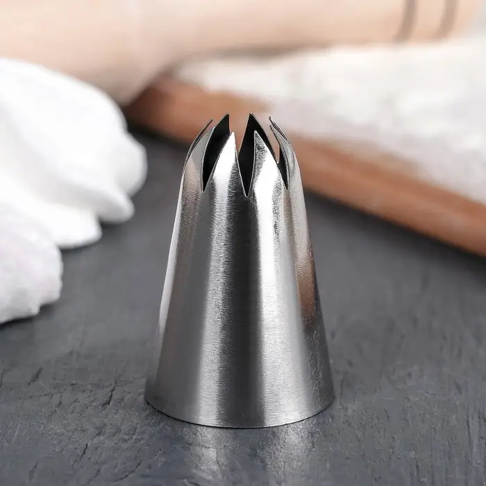 Насадка кондитерская «Закрытая звезда», d=3 см, выход 1 см, нержавеющая сталь