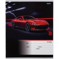 Тетрадь линия 12 л. Разные автомобили, ассорти, 2- (12-4155)