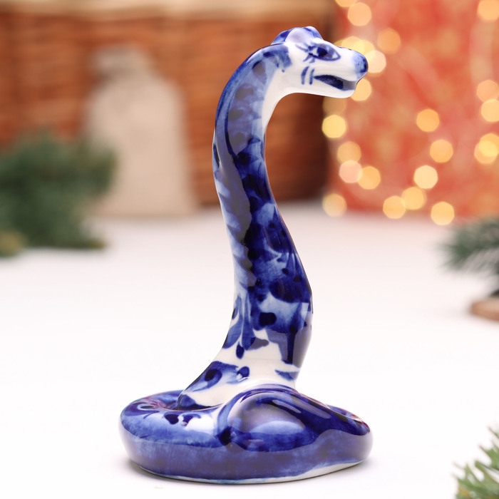 Сувенир Сувенир "Змея", №6, гжель, 11 см